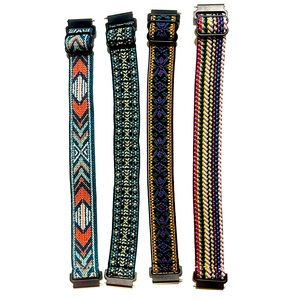 Four Smart watch stretchy bands 20mm adjustable